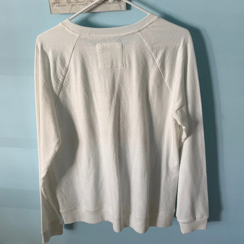 White 'OH HEY VACAY' Sweatshirt L - Picture 5 of 8